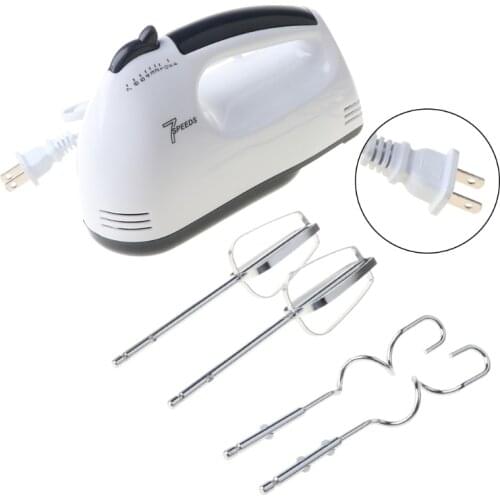 US/EU/UK Plug Electric Food Mixer 7 Speeds Adjustable Hand-held Egg Beater Whisk