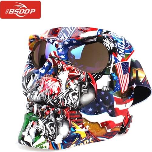 Motocross Skull Windproof Dust-proof Glasses Motorcycle Goggles Helmet Mask Knight Equipment for Harley For Honda KTM For Suzuki