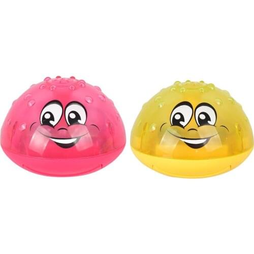 Funny Infant Bath Toys Baby Electric Induction Sprinkler Ball with Light Music Children Water Spray Play Ball Bathing Toys Kids