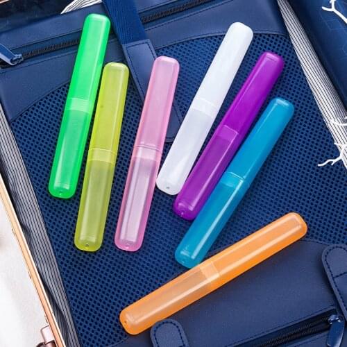 1PcTravel Accessories Portable Travel Toothbrush Box Case Plastic Container for Toothbrush Holder Tube Plastic Cover
