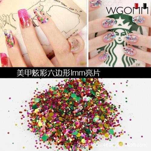 10g/Pot Nail Chunky Glitter Flack Mix Size&Color Glitters0ml Mermaid Holographic Glitter Chunky Mix Flake ,kj879898