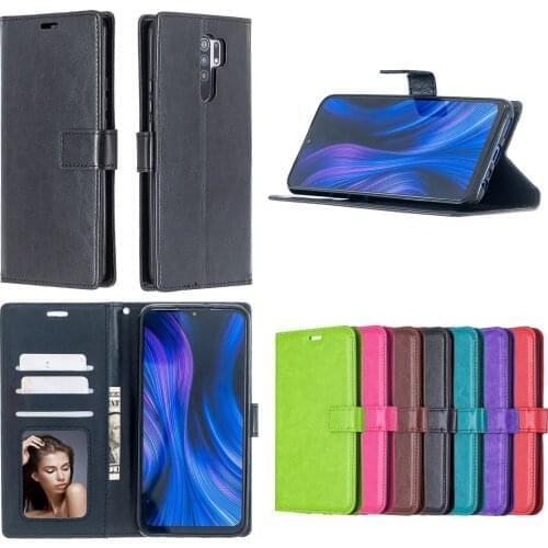10pcs/lot PU leather Flip Wallet Phone Case For Xiaomi 10 Lite For Redmi 8 9 Note 9 k30 Pro 10X 4G TPU inner Cover