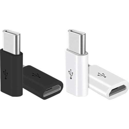 10Pcs Micro USB Female to USB Type C Male Data Plug Cellphone Charging Converter 95AF