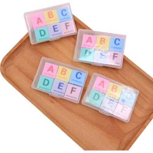 12packs/lot All Sorts Of Color Eraser Best Partner For Drawing Correction Stationery