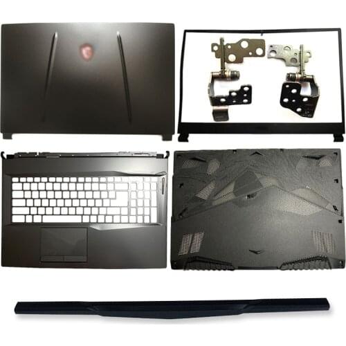 17.3 Inch Metal NEW Laptop LCD Back Cover/Front Bezel/Hinges/Palmrest/Bottom Case For MSI GP75 MS-17E2 Series Top Cover Black