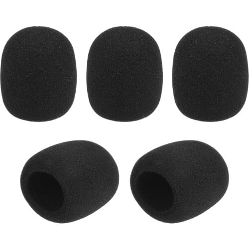 5pcs Handheld Microphone Windscreens Mic Foam Covers Compatible with Standard Ball-type Microphones for KTV Karaoke DJ