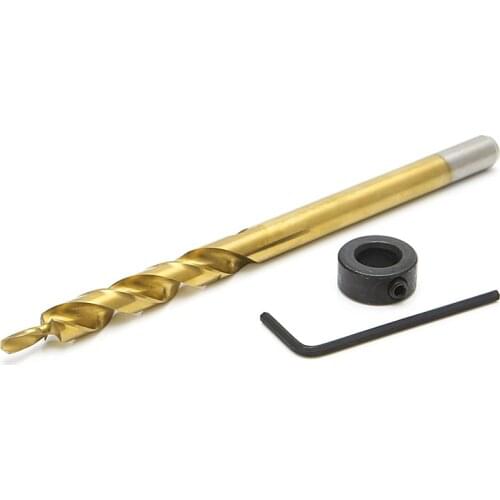 9.5mm Pocket Hole Replacement Twist Step Drill Bit for kreg Manual Stop Collar