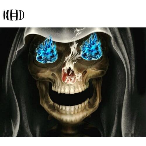 Skull Diamond Painting 3D Full Square & Round 5d diy Diamond Cross Stitch Skull Decoration Diamond Embroidery