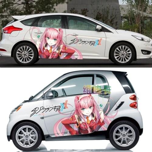 DARLING in the FRANXX Waterproof Japan Anime Vinyl Car Sticker Cartoon Door Decals Ralliart Stickers Vehicle Accessories CNS540