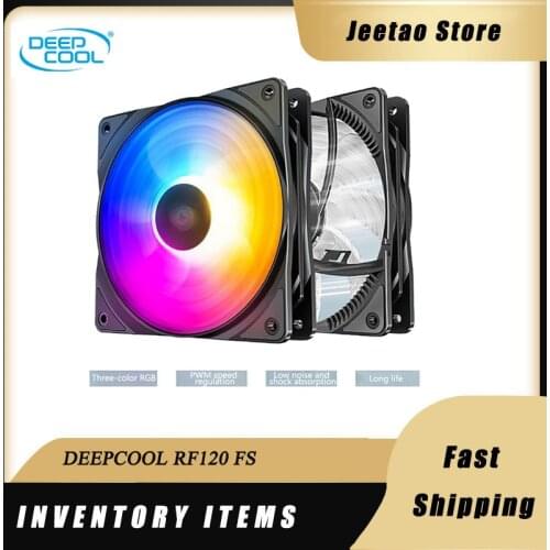 Deepcool RF120 FS RGB LED colorful Fan 120mm New Purple/Blue/Orange LED Combination high efficiency silent chassis cooling fan