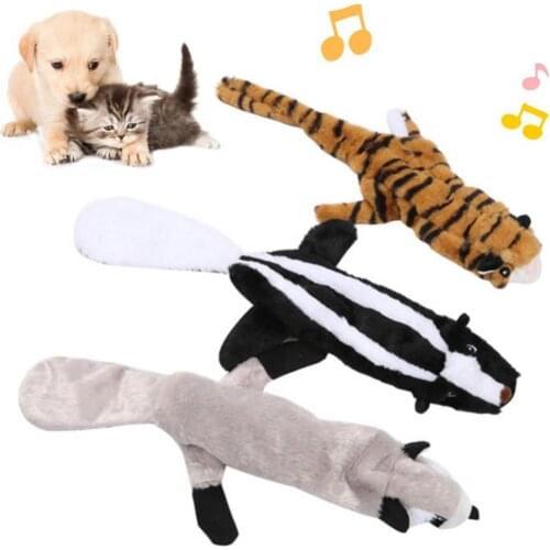 Pet Dogs Cats Puppy Cute Animal Plush Doll Squeaky Molar Chew Play Bite Toy Dogs accessories