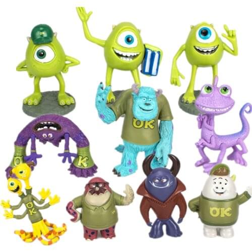 Disney Pixar Monsters University Monsters игрушки James P.Sullivan Mike Wazowski Action Figure PVC Model Toys For Children Gift