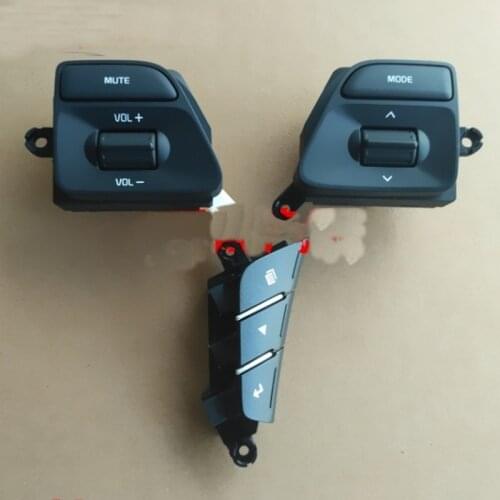 For kIa K2 K3 Steering wheel button multi function button panel square control key