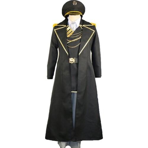 K Return of Kings Neko /Anna /Yata Misaki /Saruhiko Military Uniform Full Set With Hat Cosplay Costumes 13 styles can choose