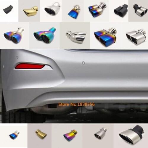 Car cover muffler exterior end tail pipe outlet dedicate stainless steel exhaust tip For Chevrolet Cruze 2016 2017 2018 2019
