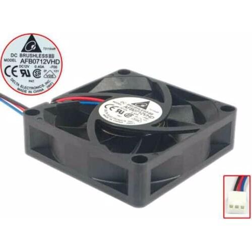 Delta Electronics AFB0712VHD F00 DC 12V 0.40A 70x70x20mm Server Cooling Fan