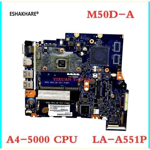 LA-A551P K000150950 For toshiba Satellite M50D-A M50D laptop motherboard with A4-5000 CPU la-a551p mainboard 100% test work