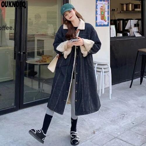 Женские джинсовые пальто OUKNOEO China At AliExpress