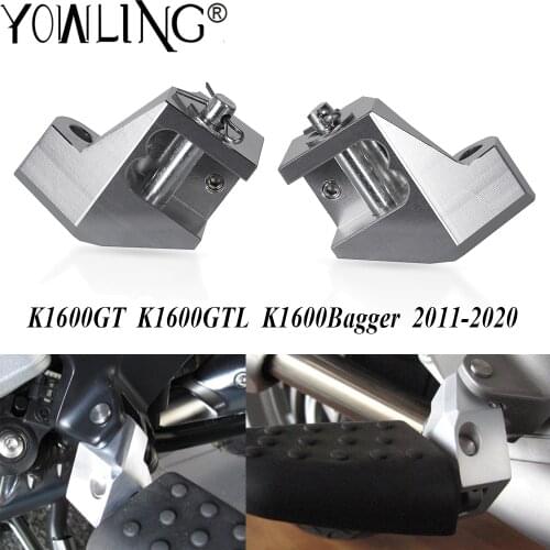 Passenger Footrest Relocation Rear Foot Peg For BMW K1600GT K1600GTL K1600Bagger K 1600 K1600 GT GTL Bagger Footpeg Lowering Kit