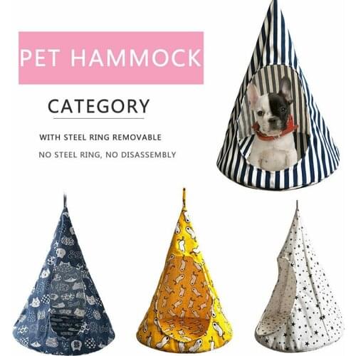 Cute Removable Pet Hanging House Conical Hammock Washable Tent for Small Dogs Cats Tent For Dog