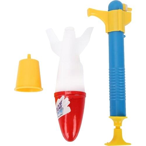 Jump Jet Launcher Water Powered Rocket Kids Rocket Launcher Outdoor Toy Developing Intelligent Fun Physics Experiments Toy Gift