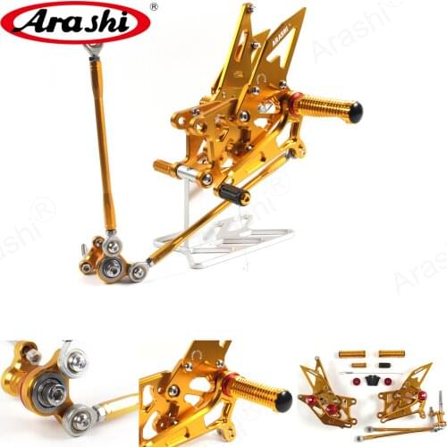 Arashi CBR600RR CNC Adjustable Footrest Foot Pegs For HONDA CBR 600 RR 2007 2008 Rear Foot Rest Rearsets 08 07