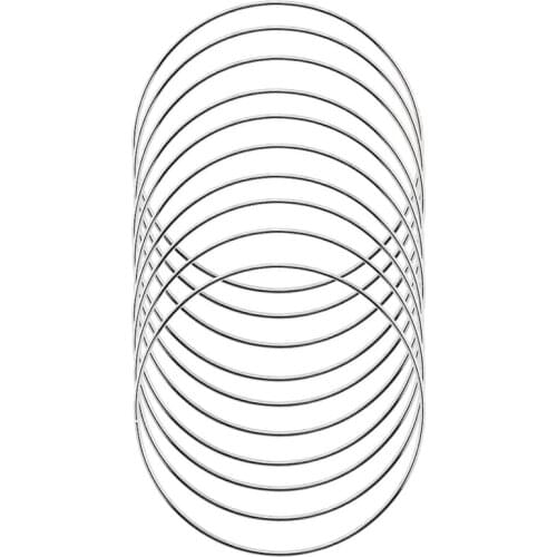 10 Pack 4 Inch Silver Dream Catcher Metal Rings Floral Hoops Wreath Macrame Creations Ring for Crafts DIY