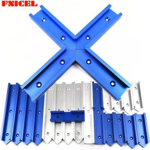 Woodworking Chute T Slot Cross Connector Guide Rail Electric Circular Saw Flip Table Table Saw Table Track Intersection Parts