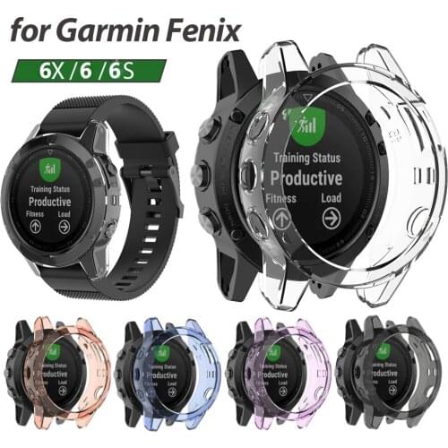 Ultra Thin Case Protector Cover For Garmin 6X Smart Watch Belt Soft TPU Protection Silicone Frame Fenix 6 6S 6X Pro Accessories