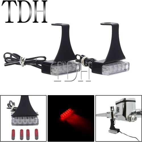 2pcs Universal Motorcycle Mini LED Turn Signal Indicators Flashing Light Blinker For Kawasaki Honda Ducati BMW Cafe Racer Bike