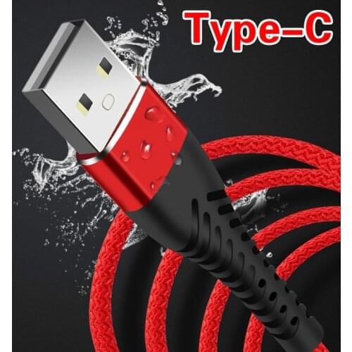 Fishtail 3A Type C USB C USB Cable Type-C Mobile Phone Charging Wire Quick Charge 3.0 Cable for Samsung S20 10 9 Note 8 Xiaomi 9