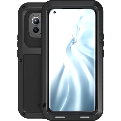 For Xiaomi Mi 11 Waterproof Case Mi11 Shock Dirt Proof Water Resistant Metal Armor Cover for Xiaomi 11 Phone Case