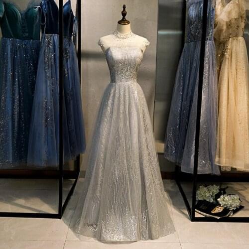 Female Fairy Temperament Annual Party Dress Women 2020 Autumn And Winter Banquet Elegant Evening Dress Skirt