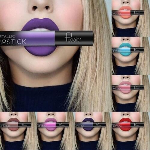 PUDAIER Hot Sexy 26 Colors Liquid Lipstick Lip Paint Matte Lipstick Waterproof Long Lasting Lip Gloss Lip Kit Lip Makeup
