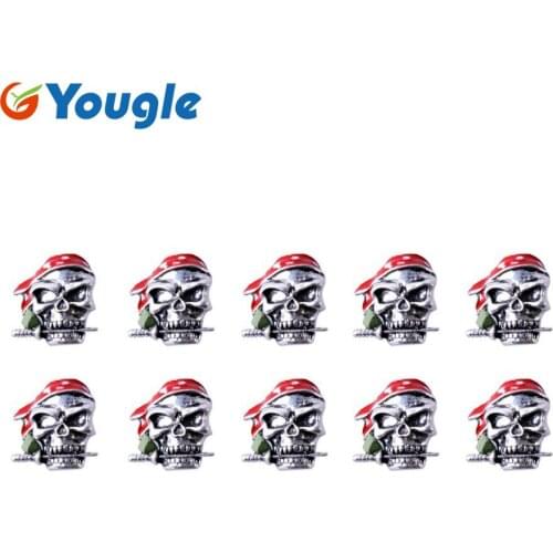 10 Pcs/Lot Skeleton Skull Paracord Pendant Knife Flashlight Bracelet Accessories Pendant No.8