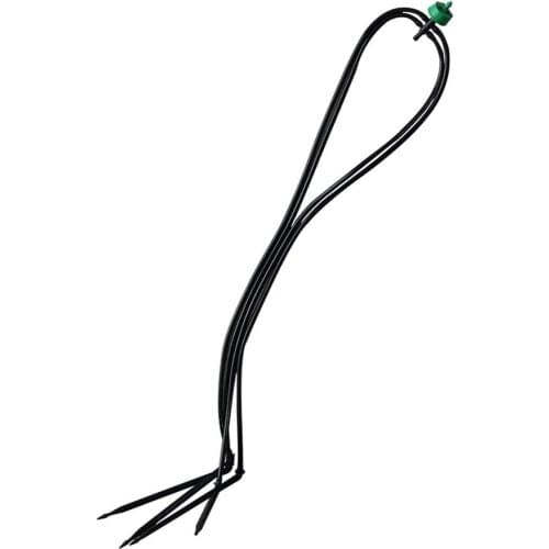 2 Sets 4-Way Curved Drip Arrow Watering Kits 2L/4L /8L Steady Flow Dripper 3/5mm Hose Irrigation Set Garden Irrigation Device