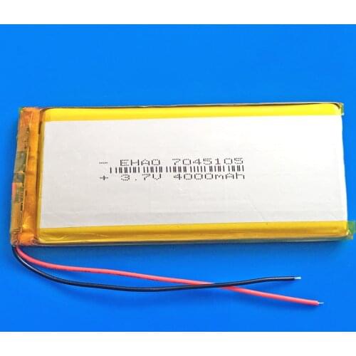 3.7V 4000mAh lithium polymer rechargeable battery Lipo for power bank PDA GPS DVD PAD e-book camera tablet PC laptop 7045105