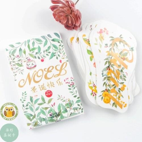 30 Sheets/Set NOEL Merry Christmas Postcard /Greeting Card/Message Card/Xmas and New Year gifts