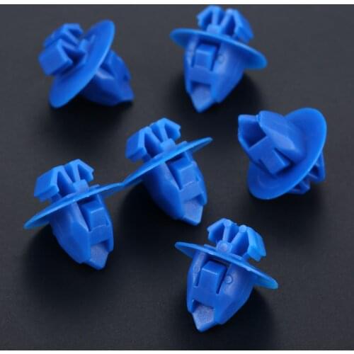 50PCS Car Fastener 8mm Hole Guard board Shield Retainers Push D126 Nylon Rivets Clips For Toyota Camry Han Landa