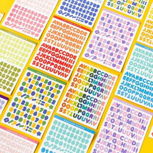 6 Sheets Alphabet Stickers A to Z Self Adhesive Letter Stickers Childrens Toy sticker