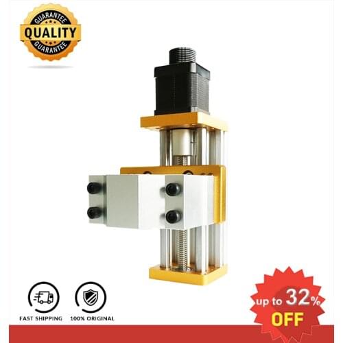 CNC Aluminum Sliding Table Apply Nema17/23 42BYG/57 Stepper Apply 52mm Spindle Fixture T8 Copper Anti-backlash Nut