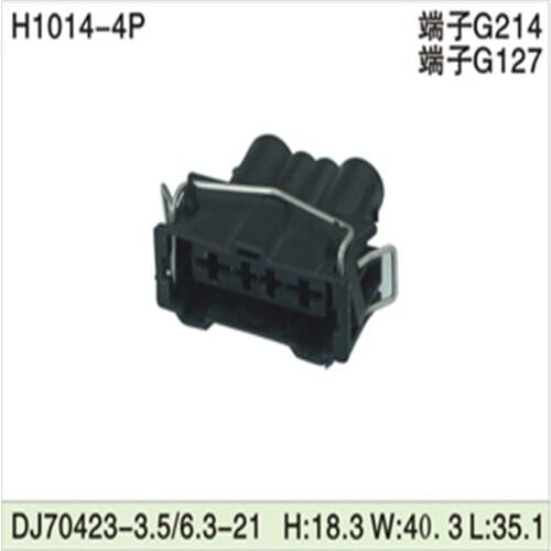 Free shipping 500pcs H1014 DJ70423-3.5/6.34Pin 6.3mm AMP Car Electrical Wire Connectors for VW,BMW,Audi,Toyota,NISSAN AND other