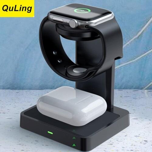 Wireless Charger for Apple Watch Series 6 5 4 3 2 1 Airpods For Samsung Galaxy Gear S3 S2 Watch Earphone Box Wireless Charging