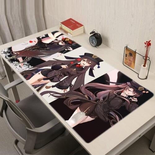 Genshin Impact Mouse Gamer Large Pad Mausepad Anime Pc Mats Sexy Cute Desk Mat Carpet Keyboard and Ass on the Pad Game Manga