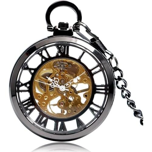 Luxury Watches Bronze Skeleton Tree Pattern Mechanical Pocket Watch Steampunk Hand Winding Clock Unique Gifts Relogio De Bolso