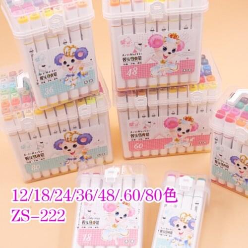 Dual Tips Professional Markers Pens For Drawing Watercolor Markers Set Multicolor Hook Liner Sketching Markers Art Supplies Drop