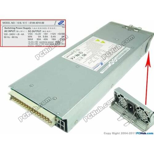 FSP Group Inc EVM-4014-00 Server - Power Supply 400W 2U PSU ElanVital 100-240V 8-4A, 50-60Hz