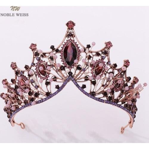 Fashion New Wedding Hair Tiara for Bride Crystal Rhinestones Women Party Crowns Bridal Dress Accessories Tiara