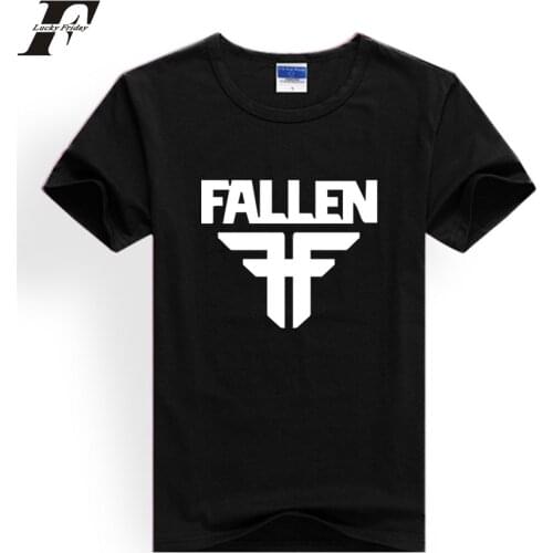 LUCKYFRIDAYF New Arrival Fallen Black/White T Shirt Men With Gray T-Shirt Men Famous Brand In Fashion Cotton Tee Shirt Clothes