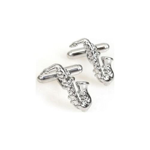 Fashion Sax Cufflink 1 Pair Retail Free Shipping Promotion